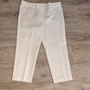 LOFT White Riviera Slim Pants